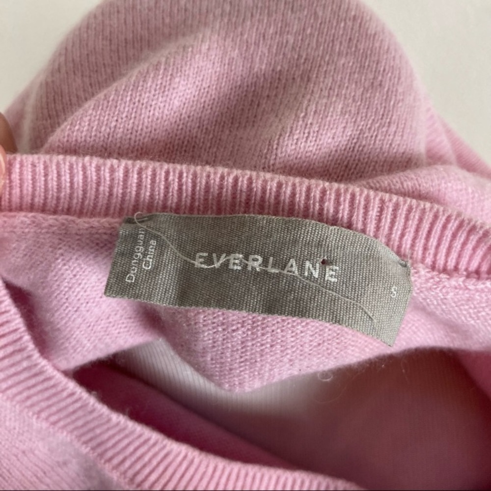 Everlane Cashmere Pink Pullover‎ Sweater Long Sleeve Women’s Sz Small - Picture 7 of 7